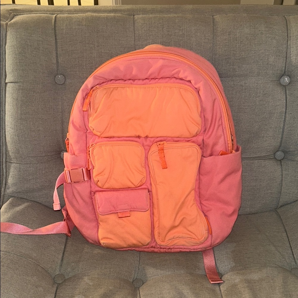 Vera Bradley Pink and Orange Backpack